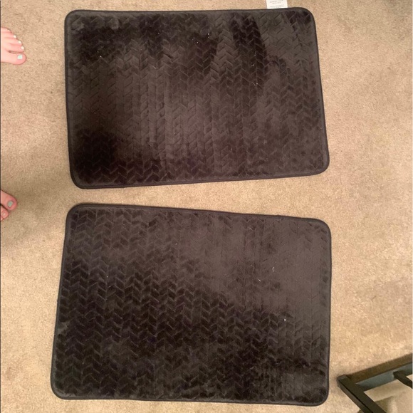 Mohawk Home Other 2 Black Memory Foam Bathroom Rugs Poshmark